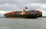 ID 591 NYK ANTARES (1997/76637grt/IMO 9162485. Renamed MSC LESOTHO in 2010 then LESOTHO in 2012) outbound from Southampton, England.